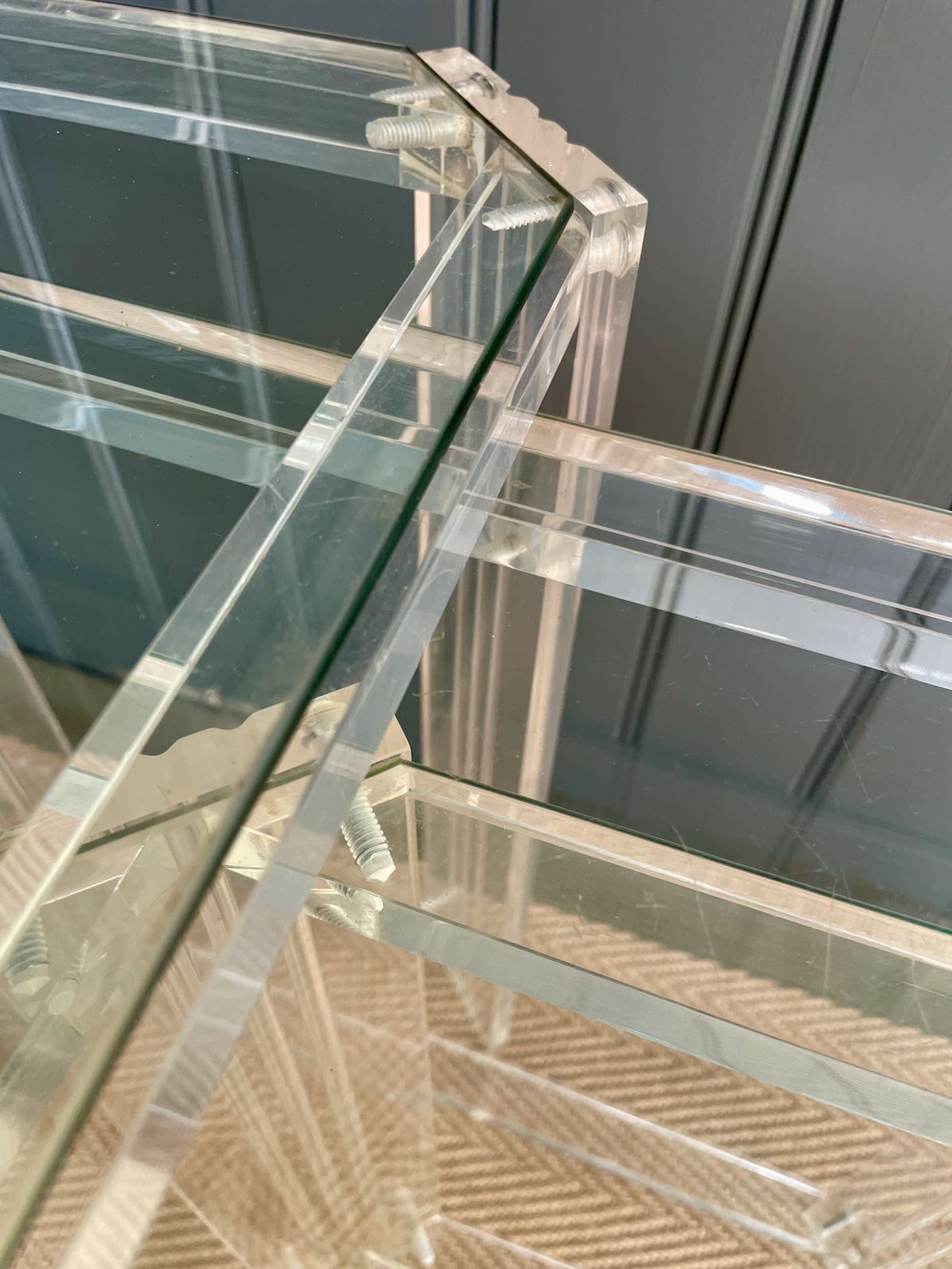 Lucite Nest Of Tables, Mid 20th Century photo for sale