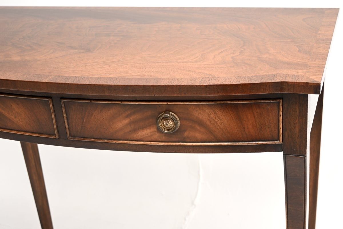 Antique Regency Style Mahogany Console Table / Desk photo vintage