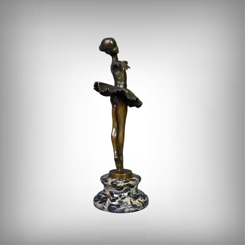 Bronze "The Ballerina" Signed Crespain – Early 20th Century photo furniture