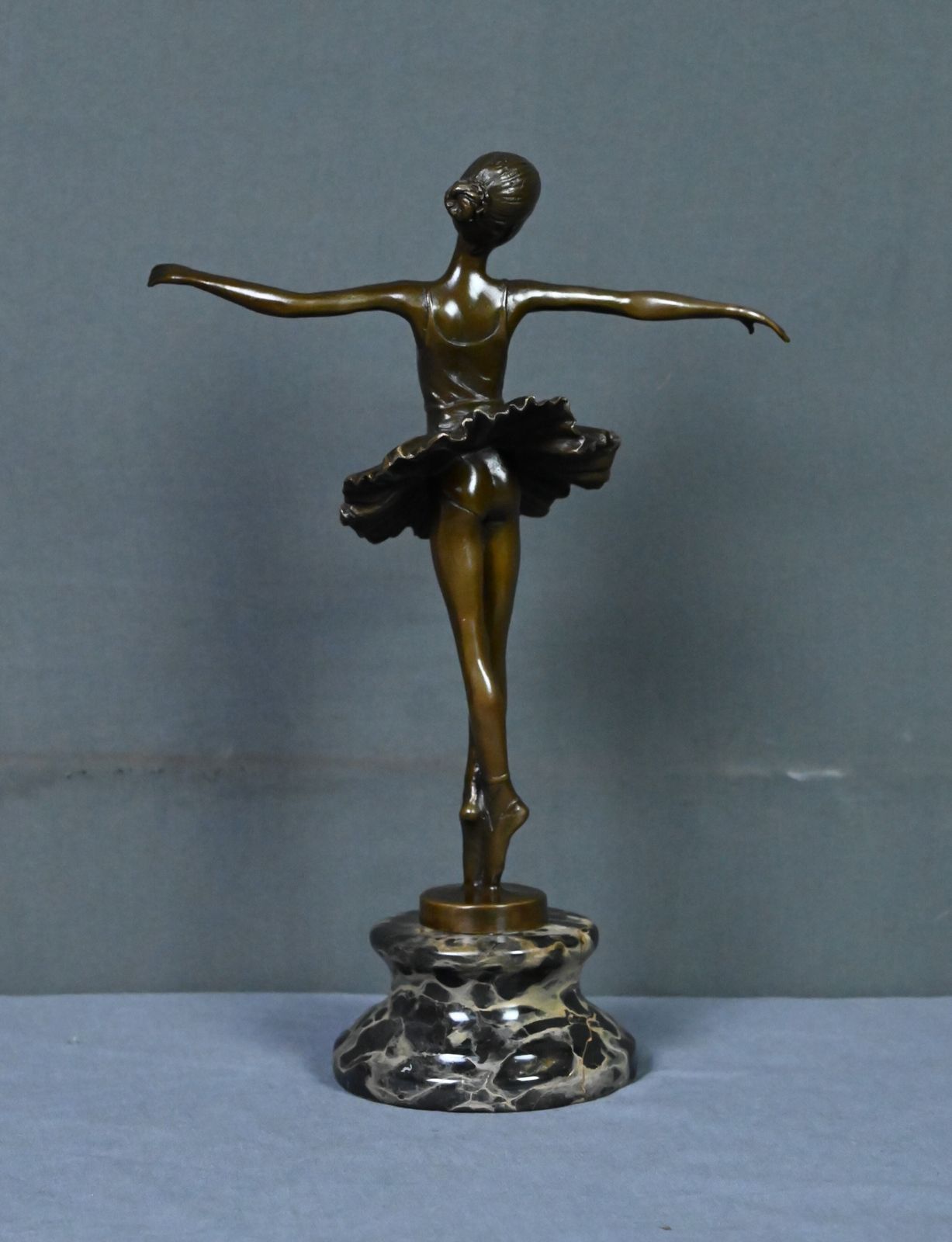 Art Bronze "The Ballerina" Signed Crespain – Early 20th Century photo