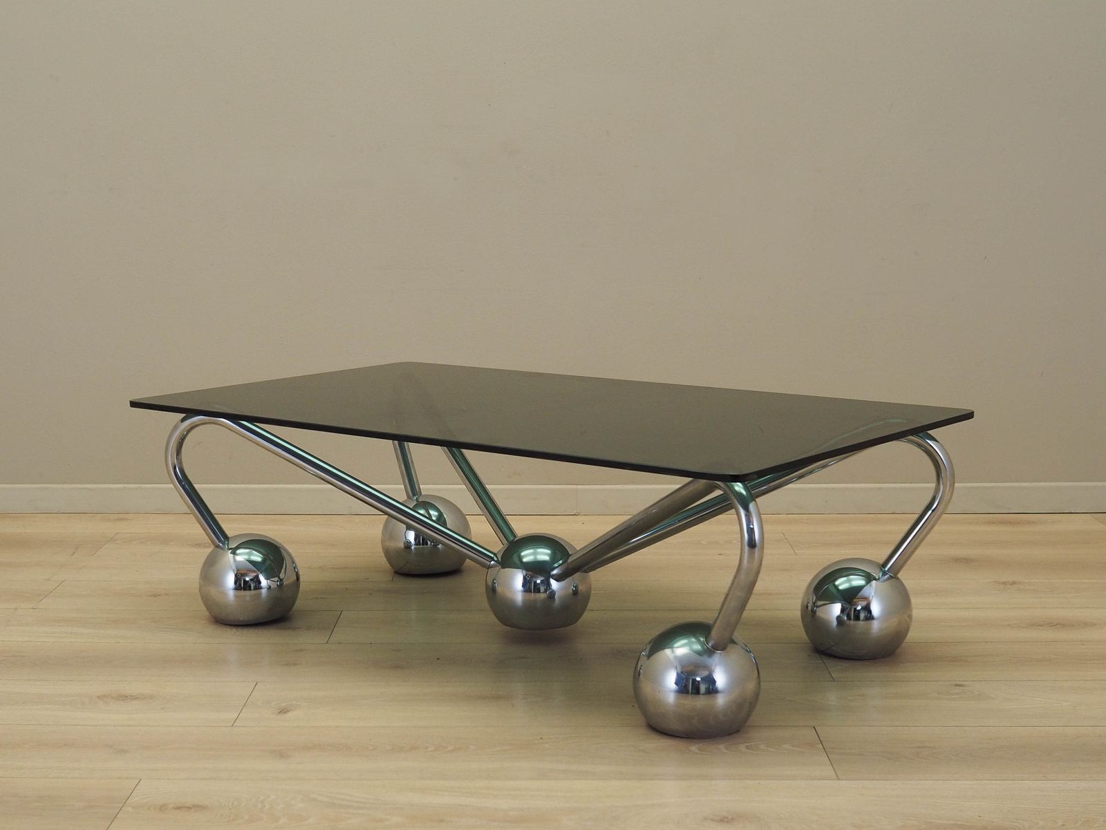 Glazen Salontafel, Italiaans Design, Jaren 1970, Vervaardigd In Italië photo for sale