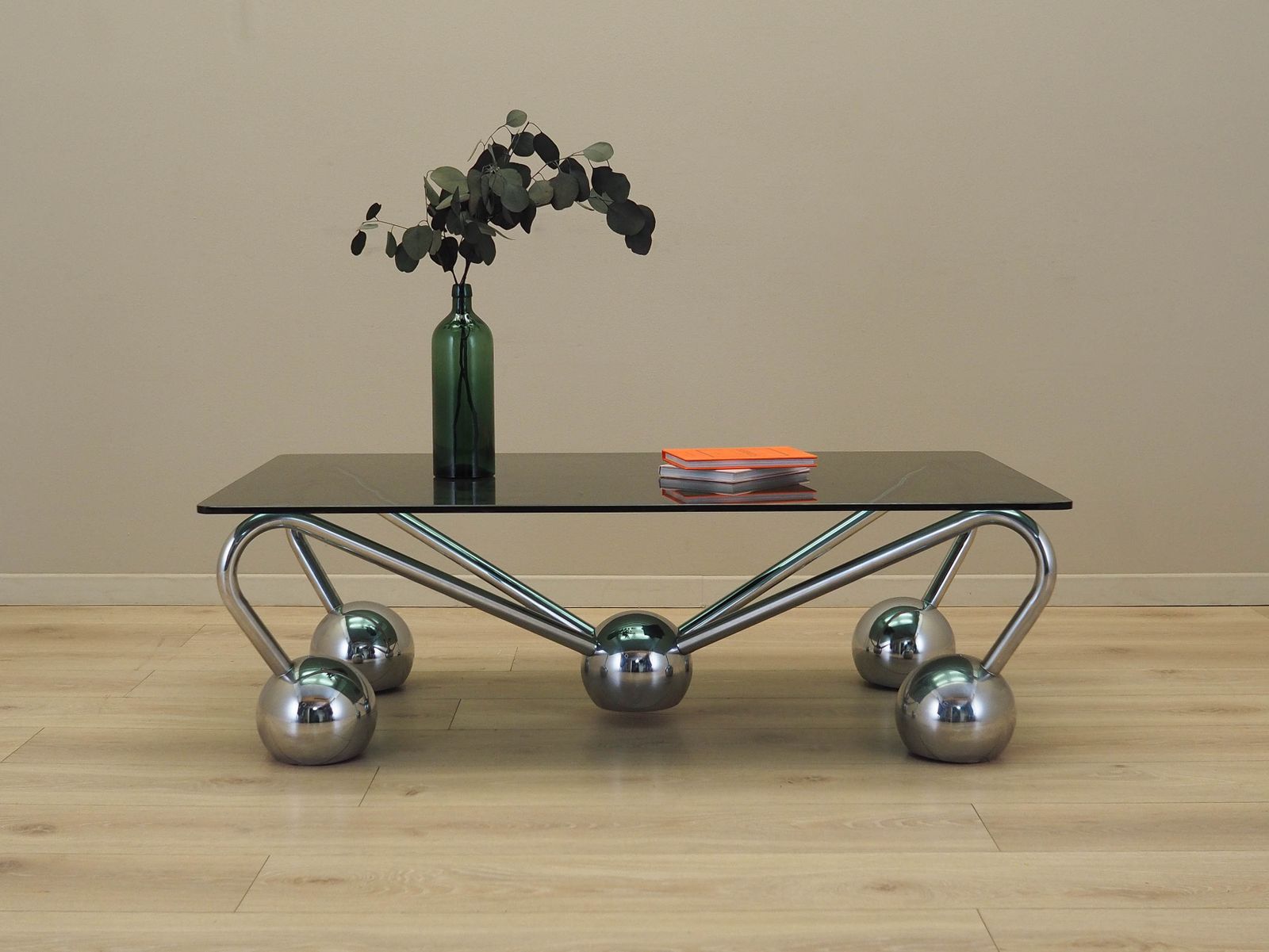 Glass Coffee Table, Italian Design, 1970s, Manufactured In Italy photo vinterior
