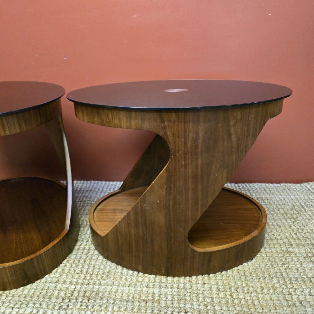 Pair Of Jual Walnut Lamp Tables photo Furniture