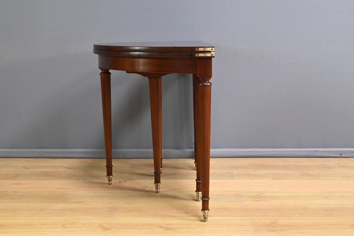 3640.0 Mahogany Half Moon Extending Table – Second Half Of The 19th Century photo