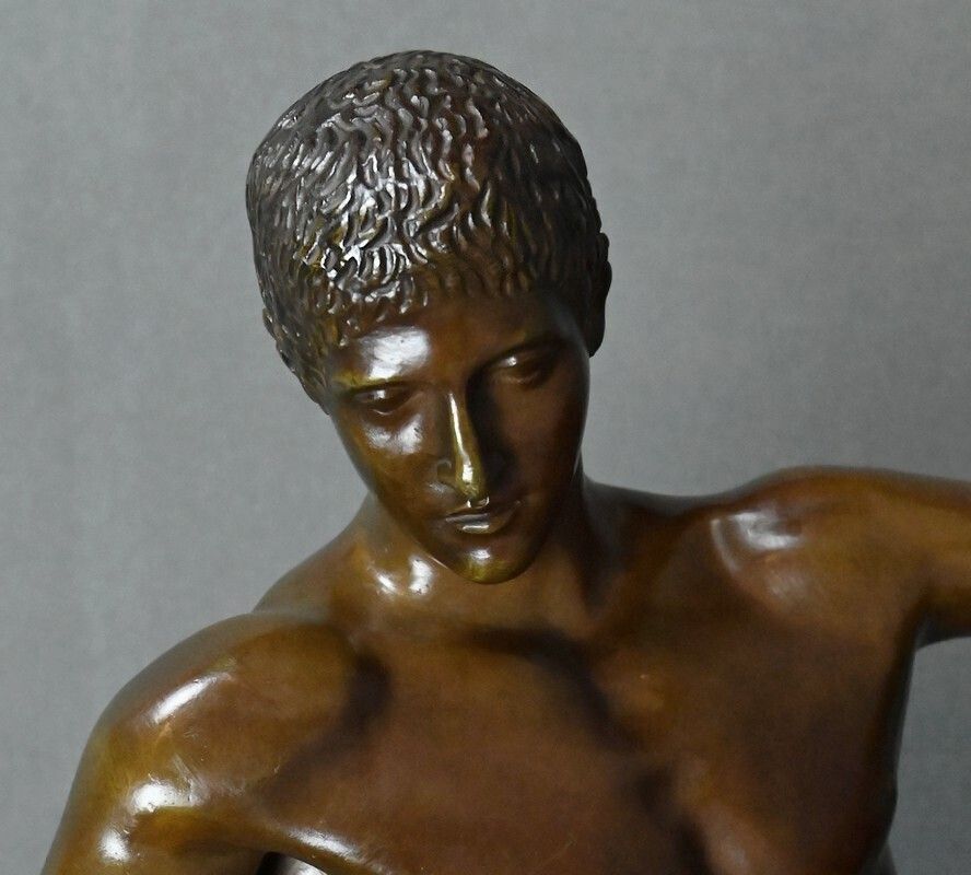 Bronze Sculpture "The Discus Thrower" After Myron – Early 20th Century photo buy