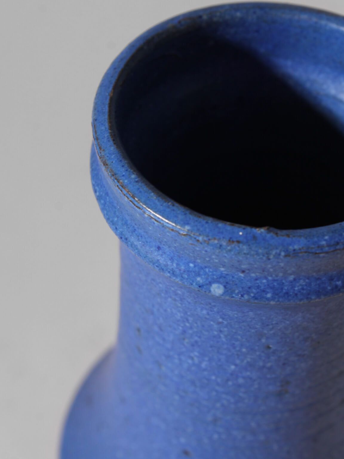 Ninnie Forsgren Blue Ceramics Vase, 1960s, Sweden photo vinterior