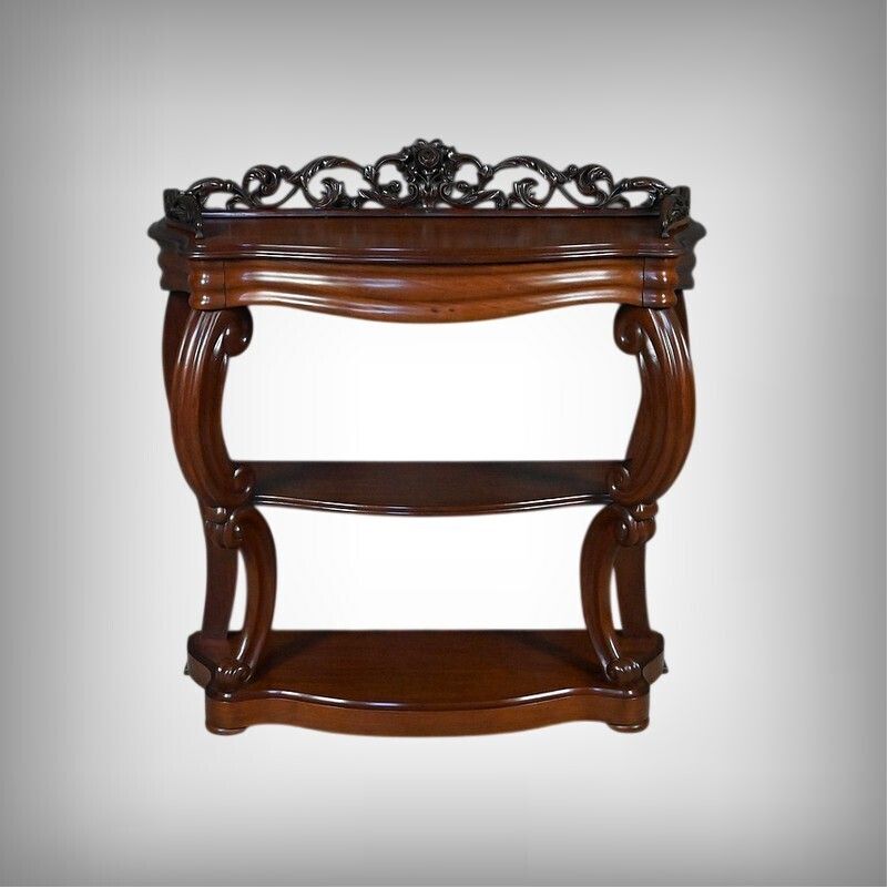 Mahogany Console Table, Napoleon III Period – Second Half Of The 19th Century