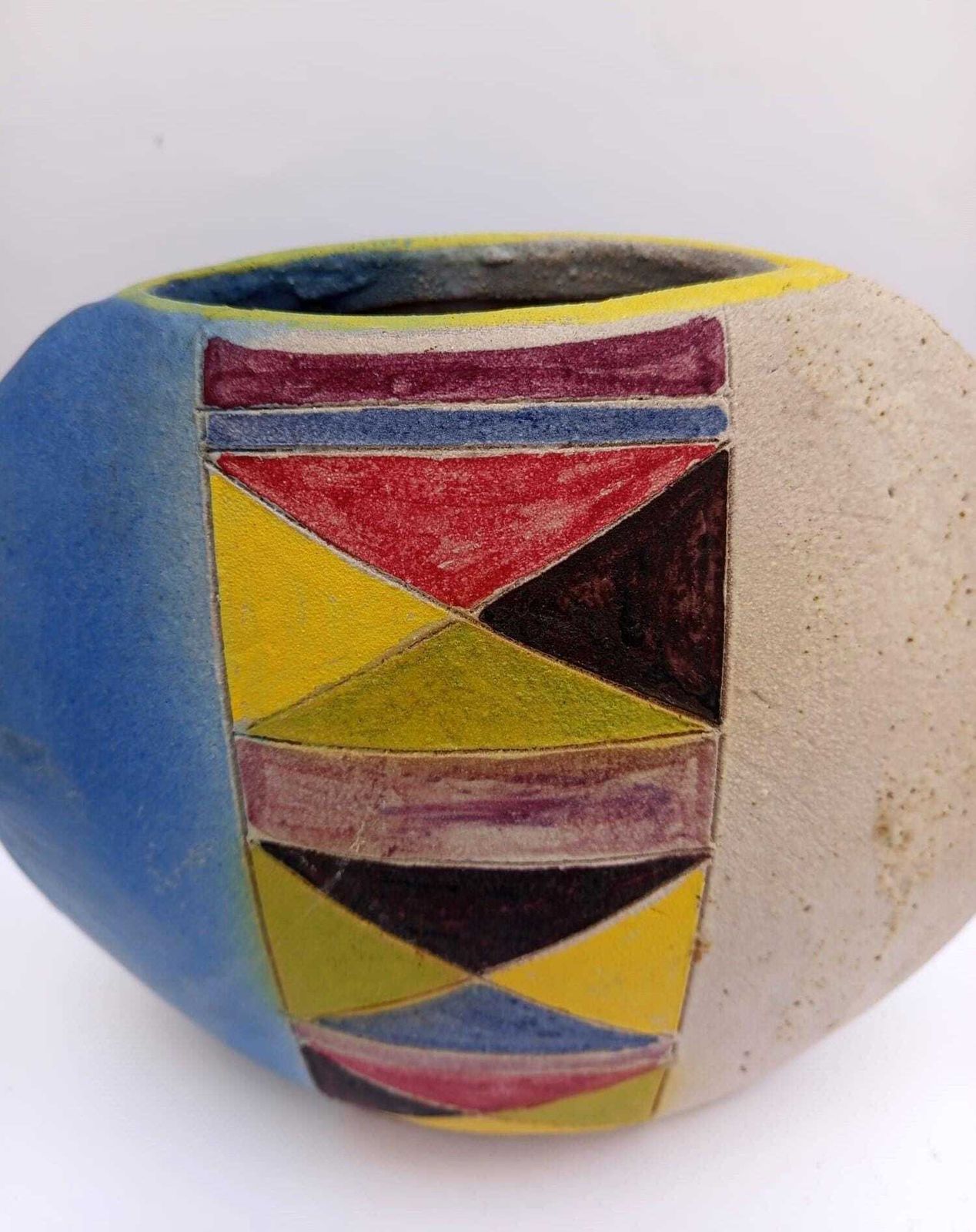 Rare Large Xxl Ceramic Vase By Gli Etruschi, Designed By Ivo De Santis, Mid Century Modern. photo furniture