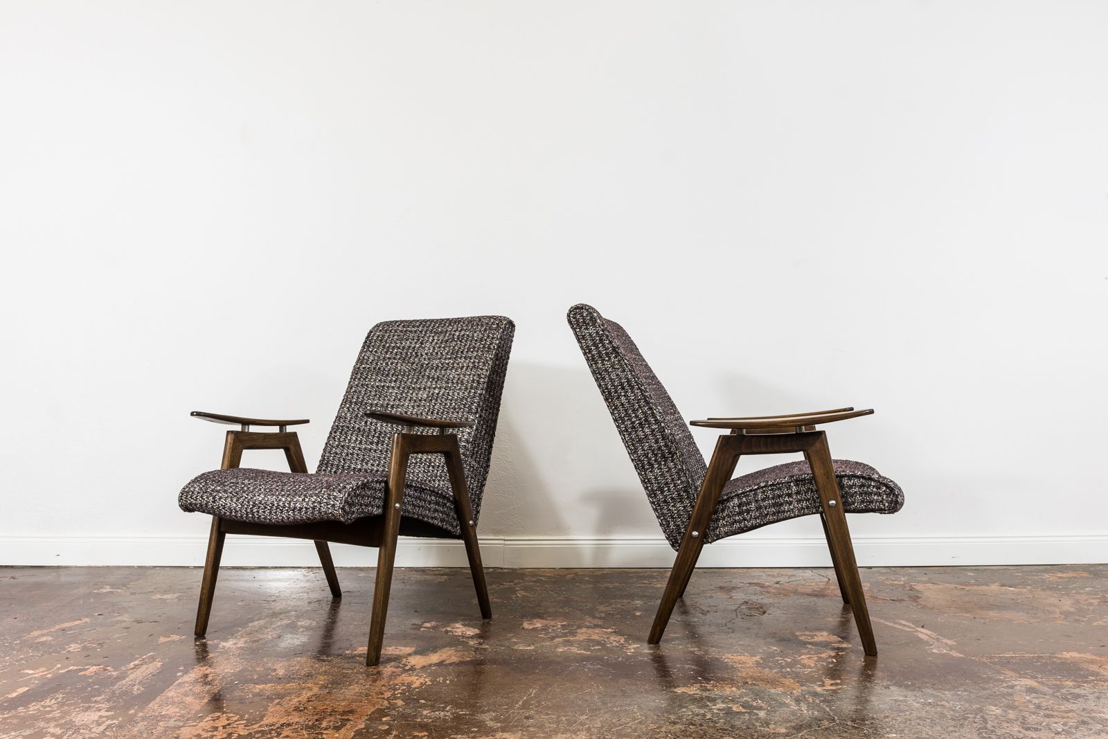 Vintage Armchairs, J. šmidek, Ton, Czechoslovakia, 1960s, Set Of 2 photo Furniture