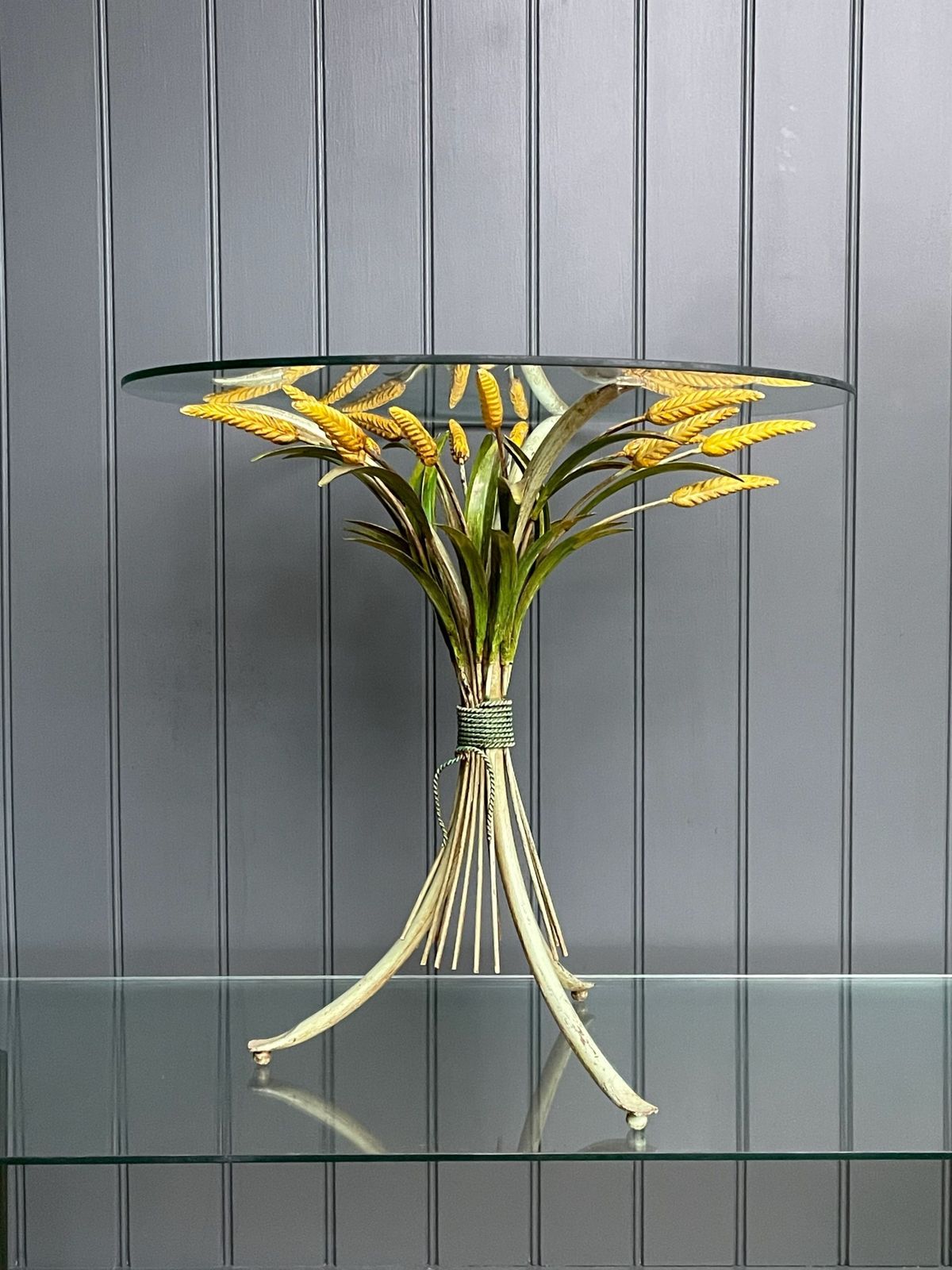 French Wheatsheaf Table, Mid 20th Century photo furniture
