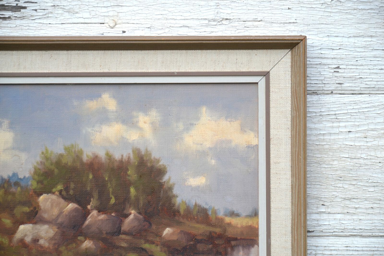 Mid 20th Century Landscape Oil Painting, Signed A.B.Fursten, Framed photo 91.0