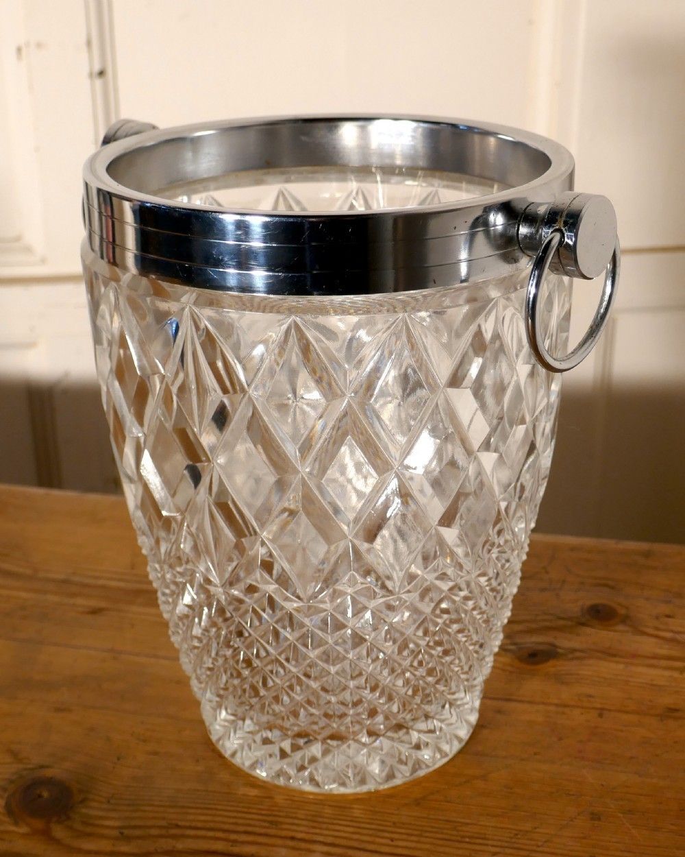 Art Deco Diamond Pattern Champaign Wine Cooler photo buy