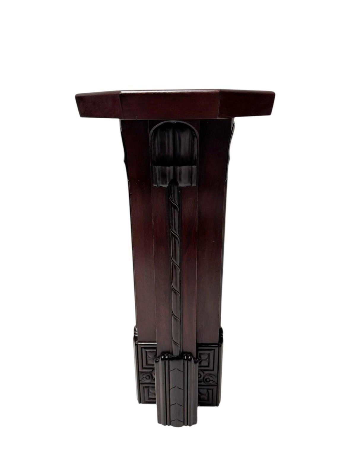 photo furniture Art Deco Amsterdamse School Pedestal By F.A. Warners, 1920s