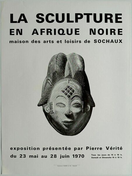 African Art Poster Poster 1970 Collection Stone Symbolic Truth Symbolic