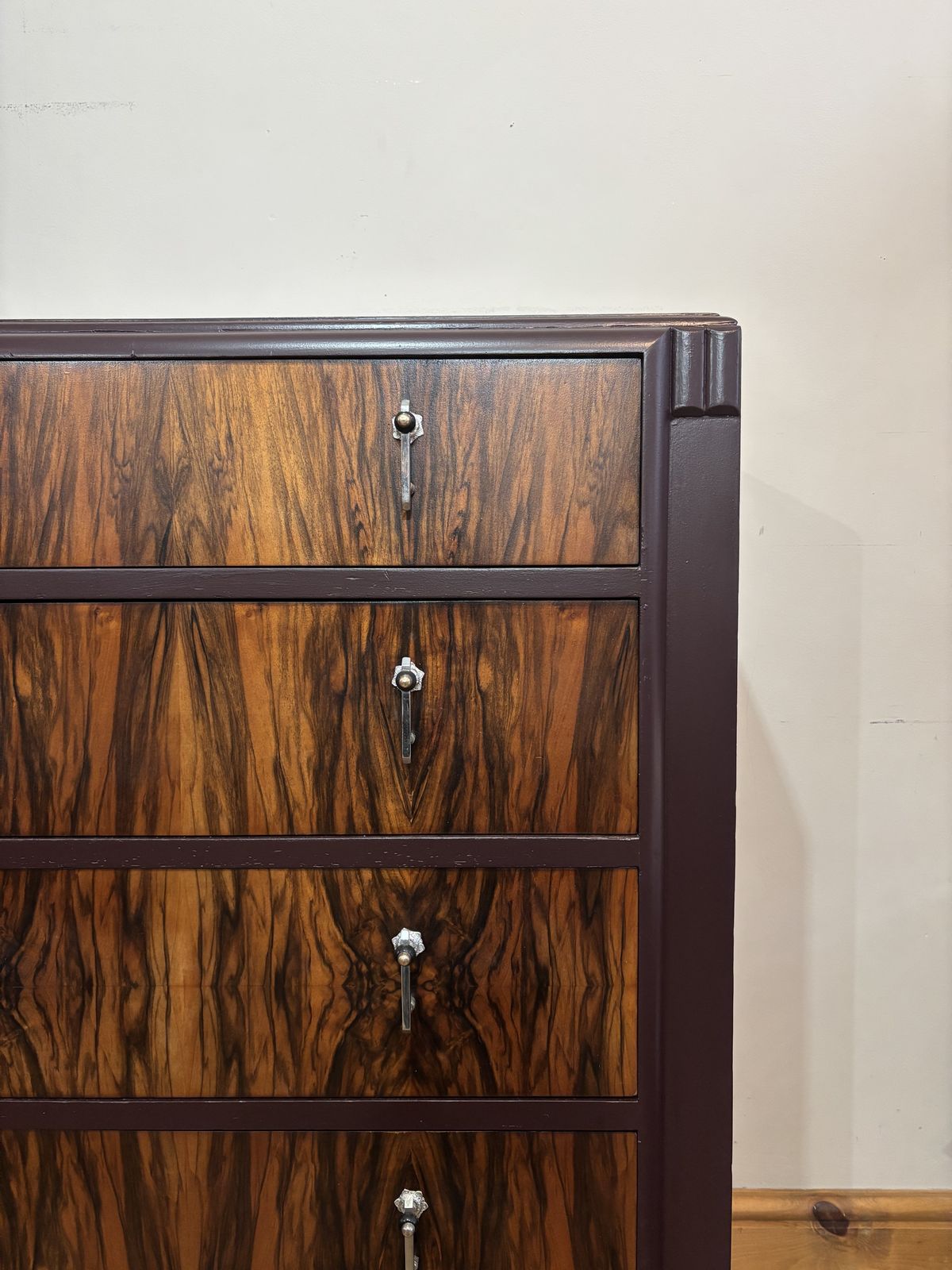 Art Deco Walnut Chest Of Drawers photo Furniture