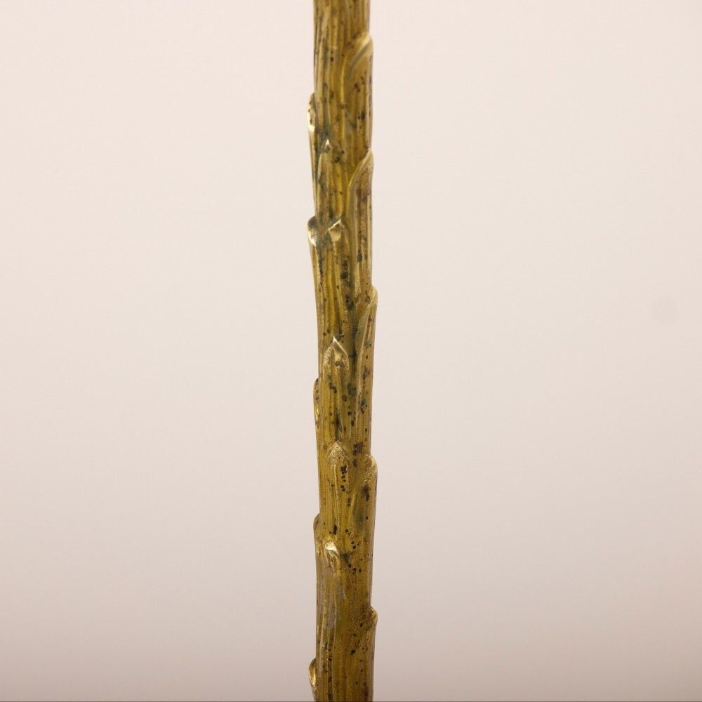 Gilt Bronze & Brass Palm Tree Floor Lamp In The Manner Of Maison Bagues photo furniture