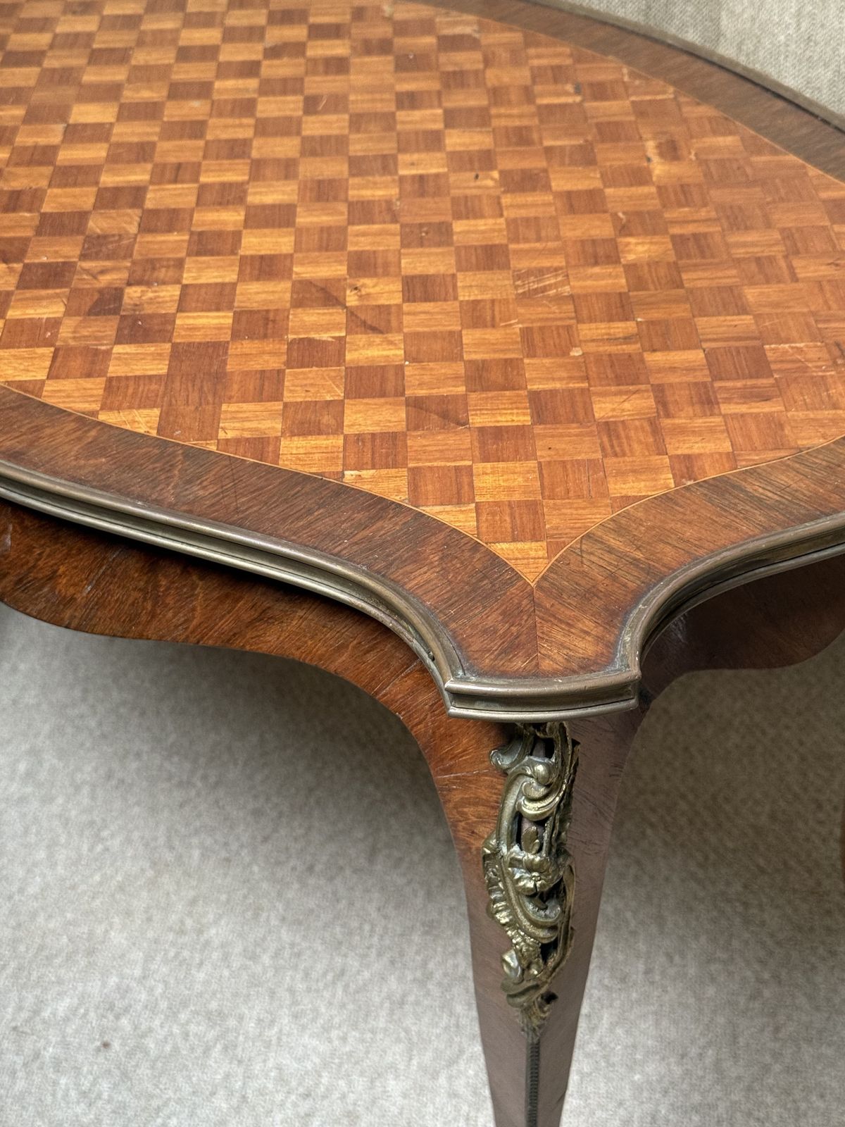 Pair Of 19th Century French Louis XV Parquetry Side Tables photo Furniture