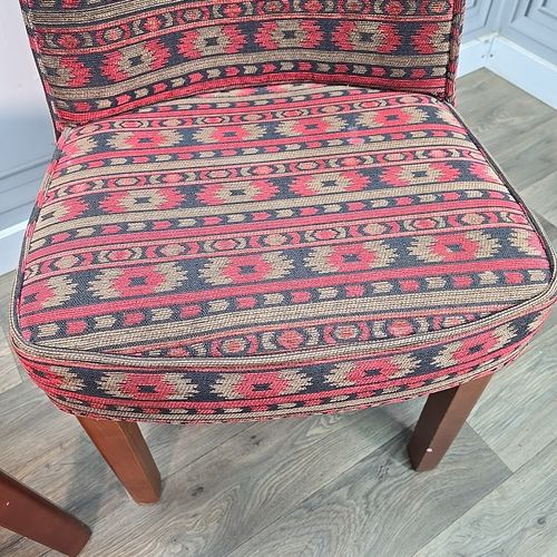 Pair Cocktail Chairs  2 Antique Vintage Turkish Kilim Style Bedroom Seat Seats photo vinterior