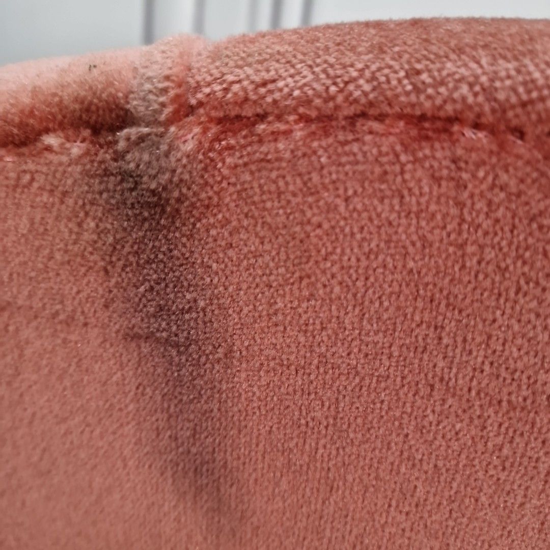 photo buy Vintage Cocktail Dressing Chair – Pink Velvet Upholstery – Retro Mid Century