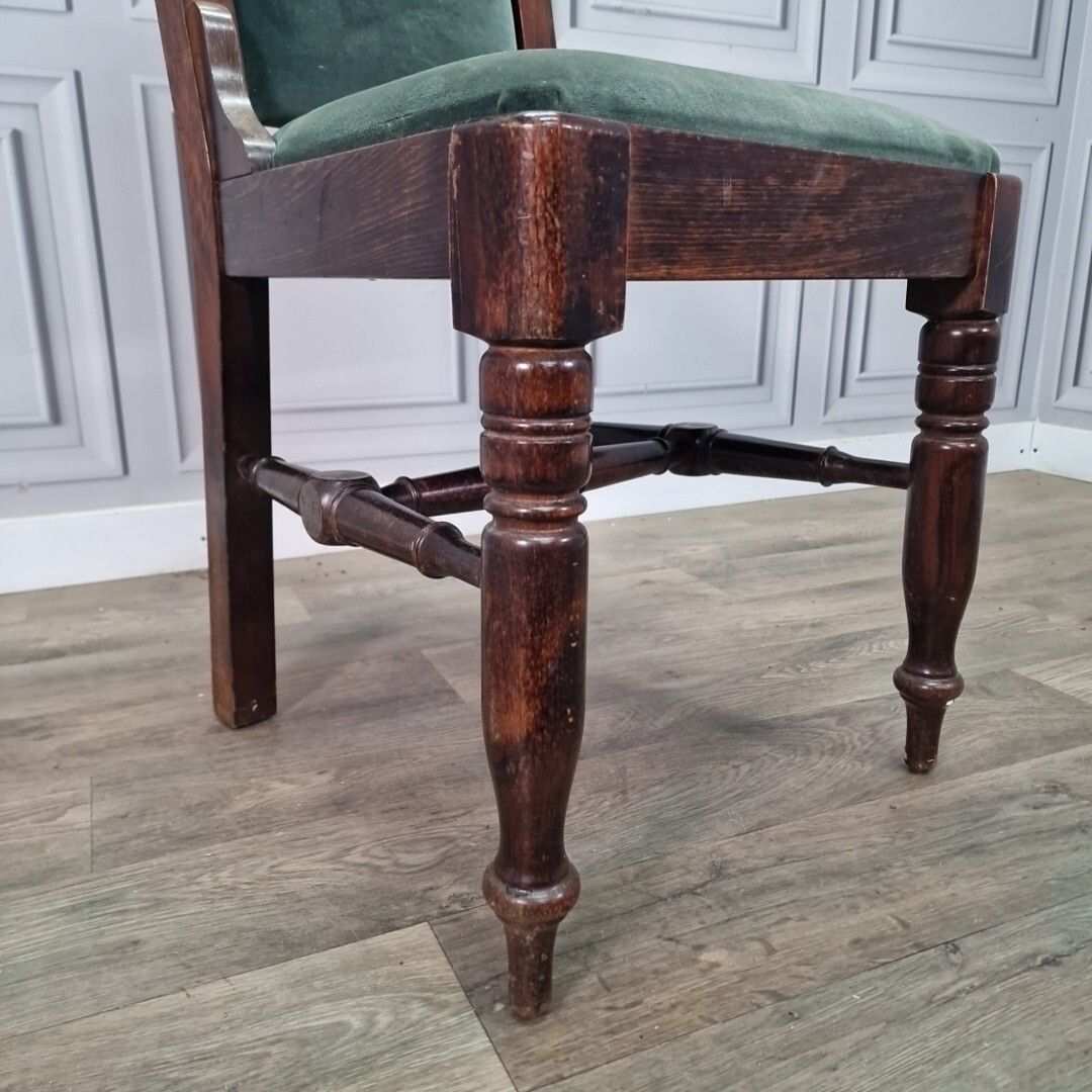 Antique Occasional Chair Reproduction Solid Wood Dining Upholstered Bedroom photo buy