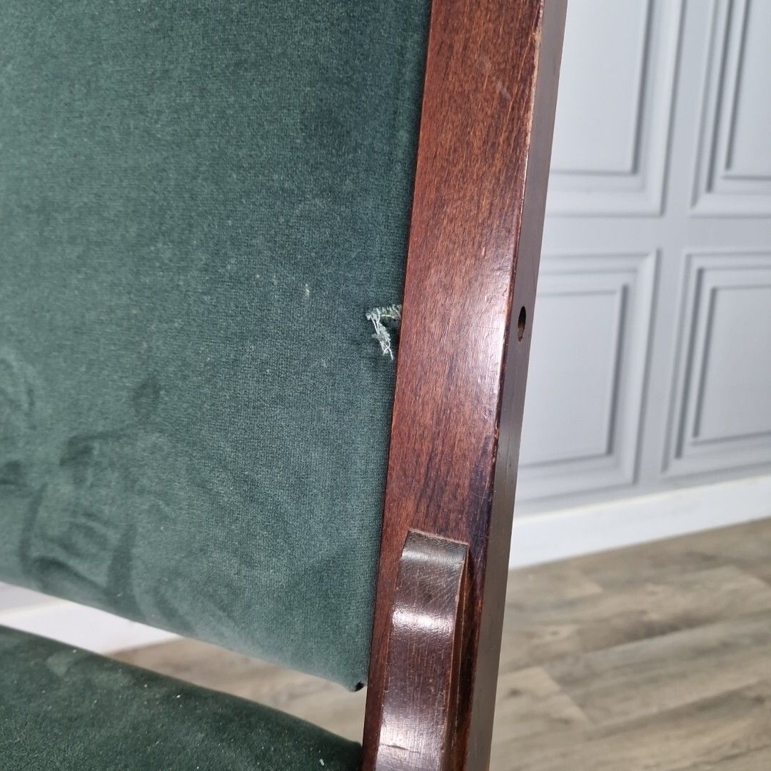 photo for sale Antique Occasional Chair Reproduction Solid Wood Dining Upholstered Bedroom