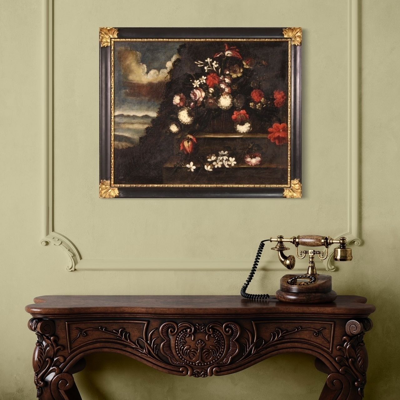 2200.0 Italian Still Life Painting From 18th Century photo