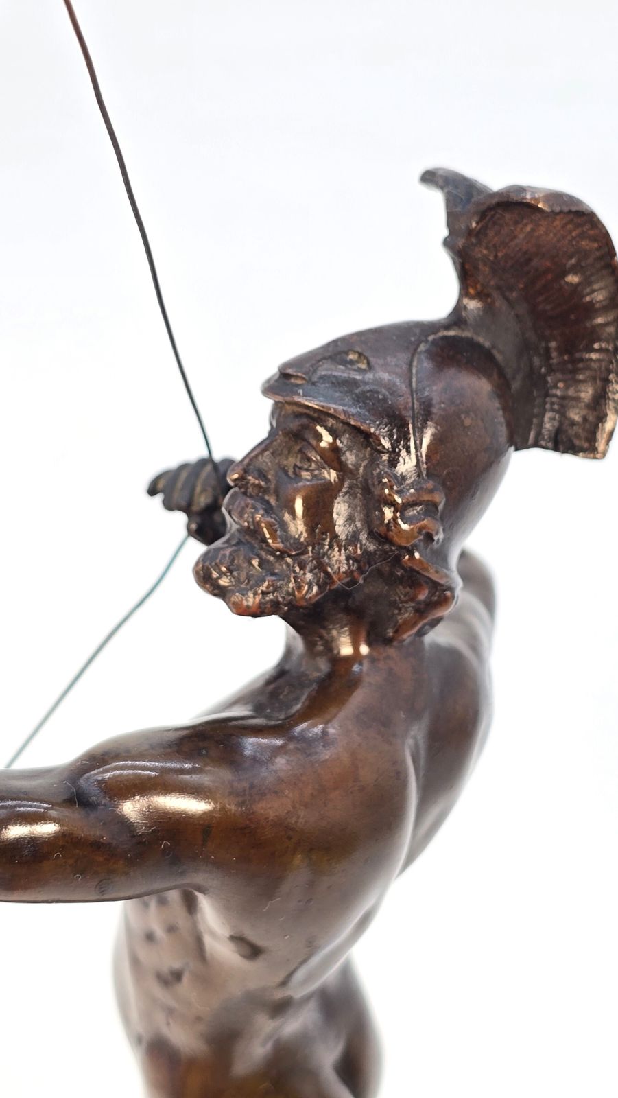 Home Decor Antique French Bronze Figure Of A Greek Archer By Eugene Barillot Circa 1870 photo