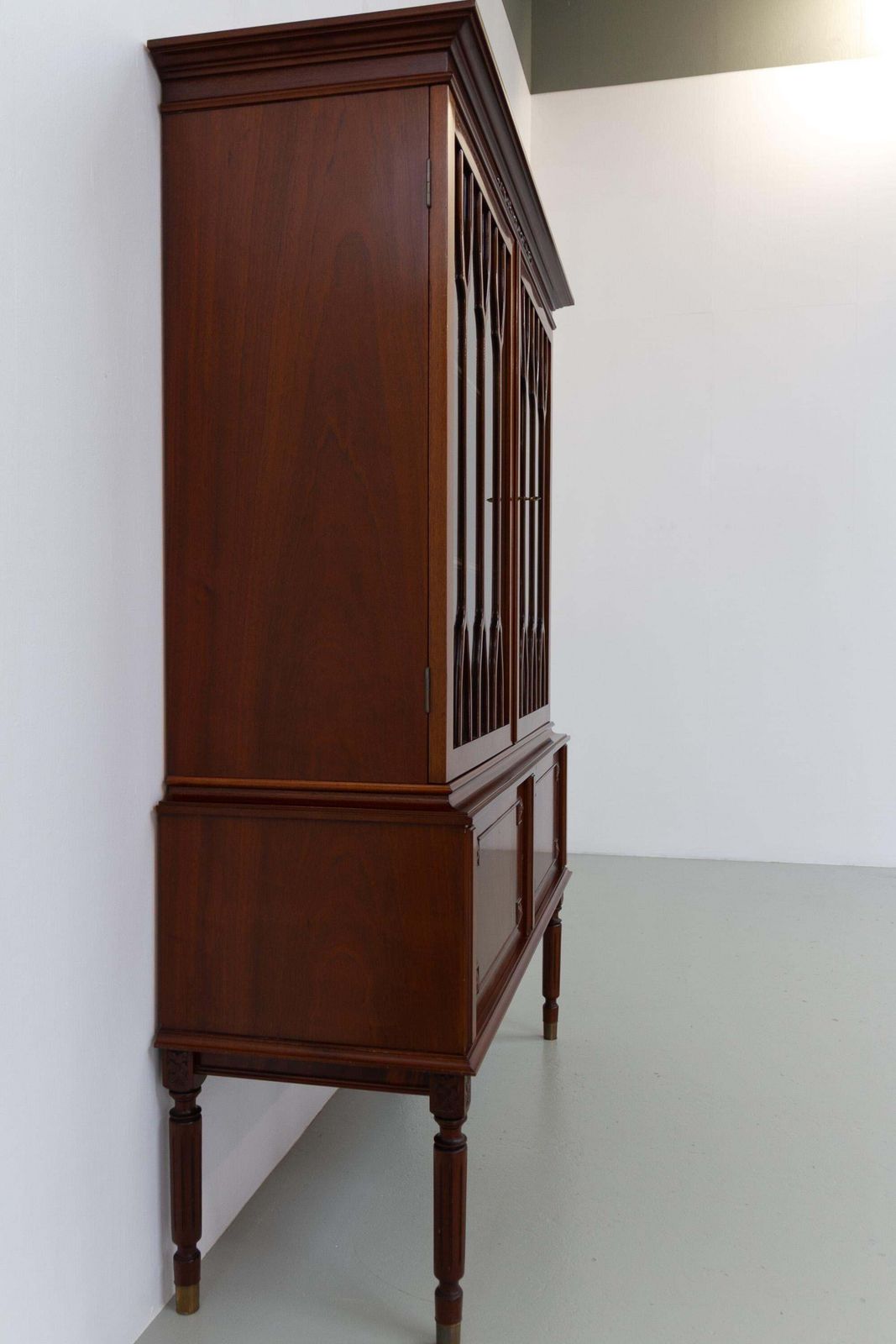 Furniture Danish Hepplewhite Mahogany Display Cabinet By Farre Møbelfabrik, 1970s. photo