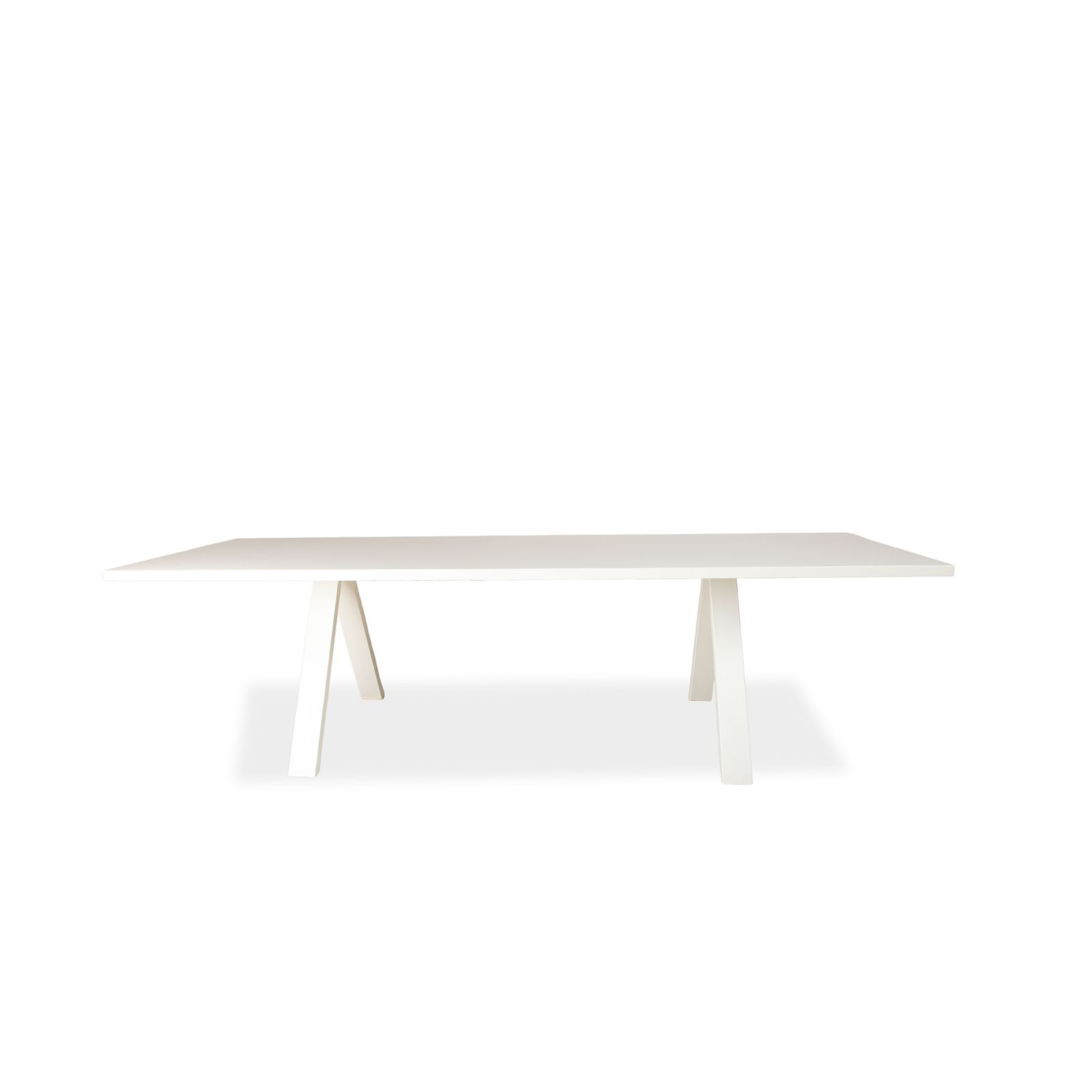 Bureau Arper Cross en bois blanc photo vintage
