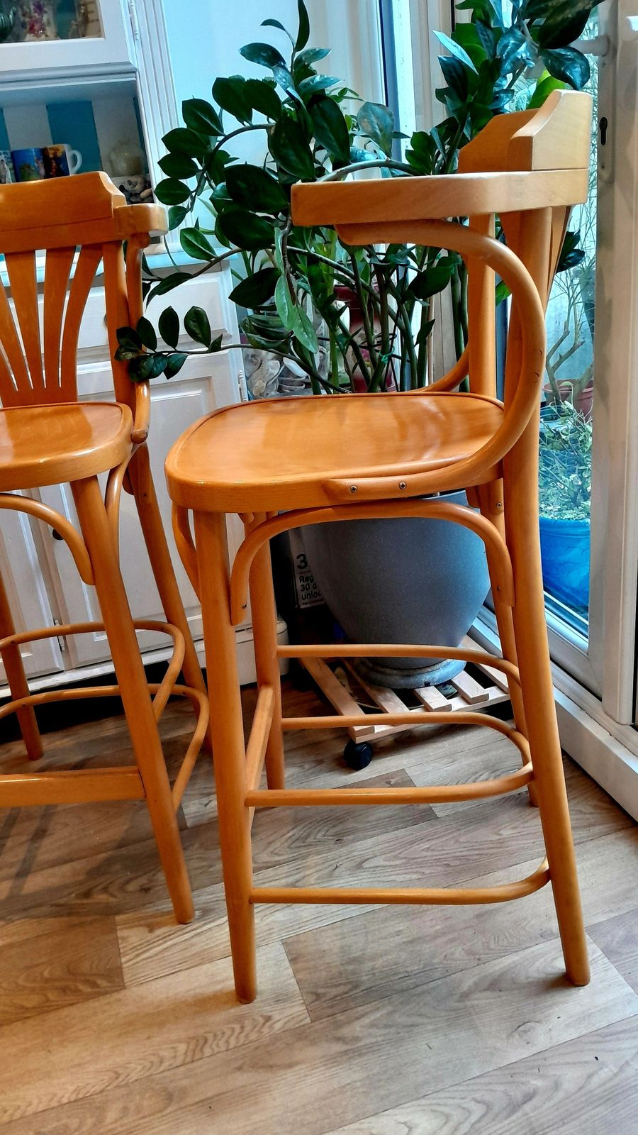 Set Of 2 Vintage Radomsko Zmg Bar Stools 1970s 1980s photo Furniture