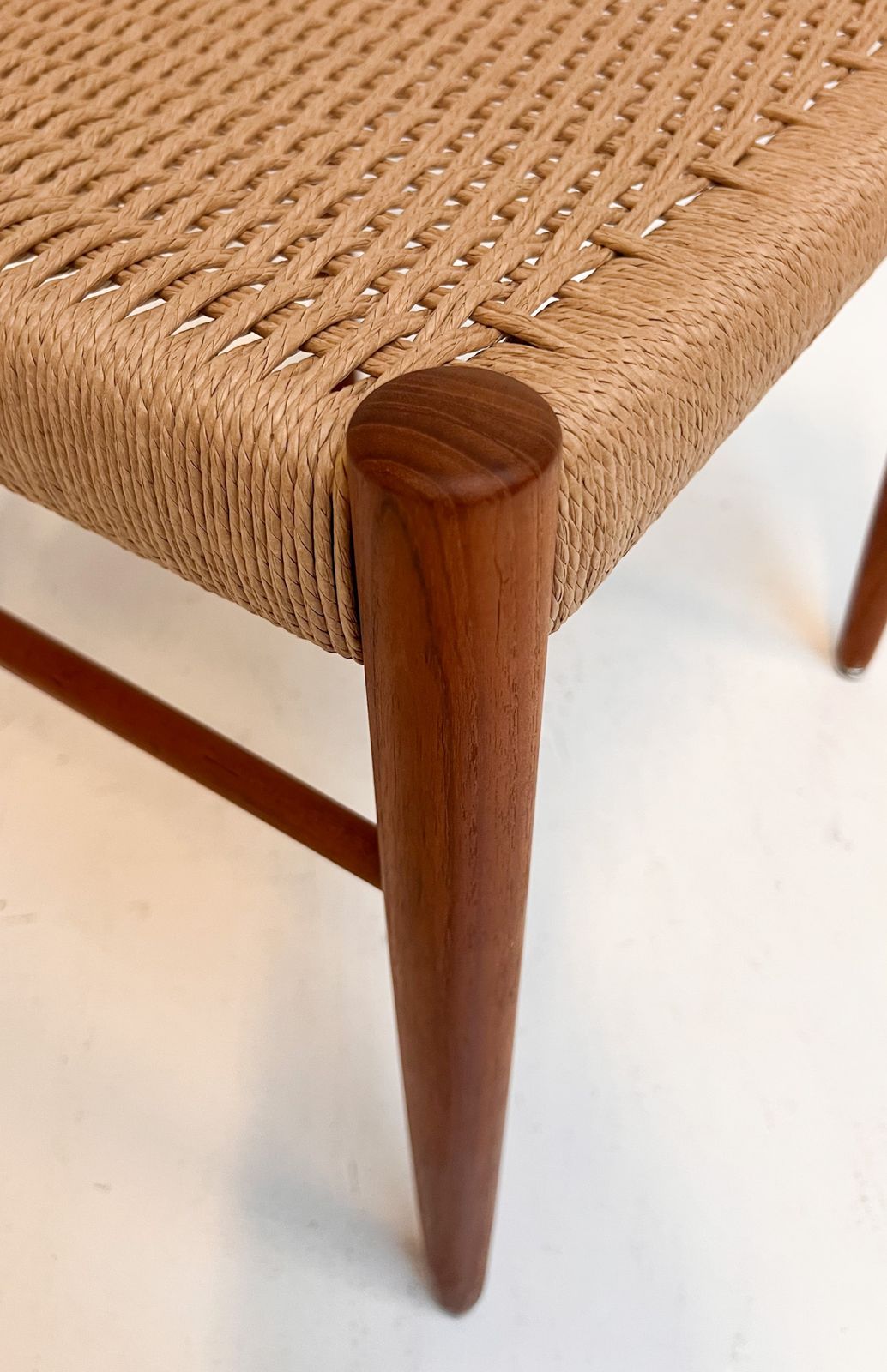 photo vinterior Refurbished Set Of 4 Papercord Chairs By H. Klein For Bramin, 1960s