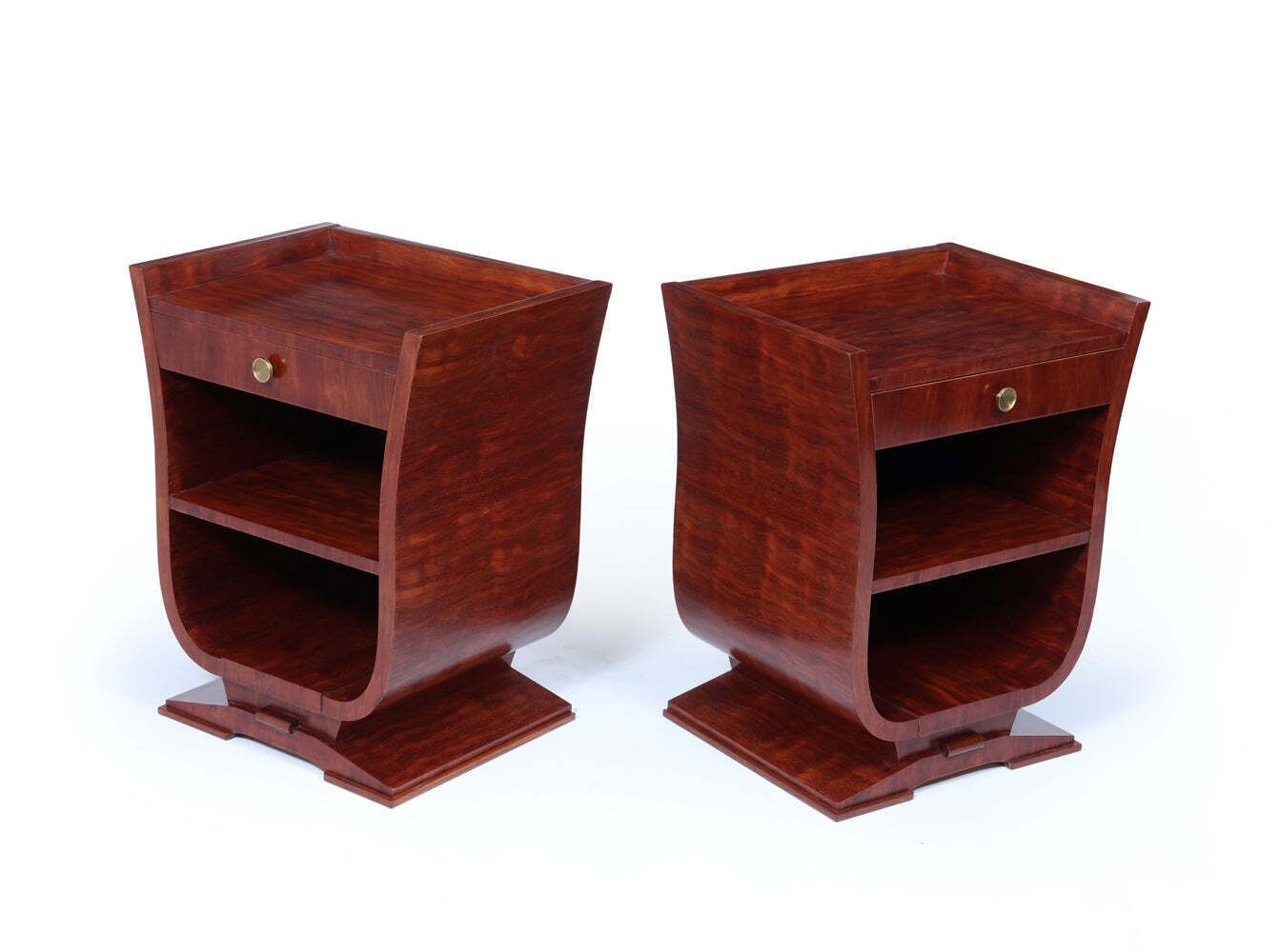 Pair Of French Art Deco Bedside Cabinets photo Furniture