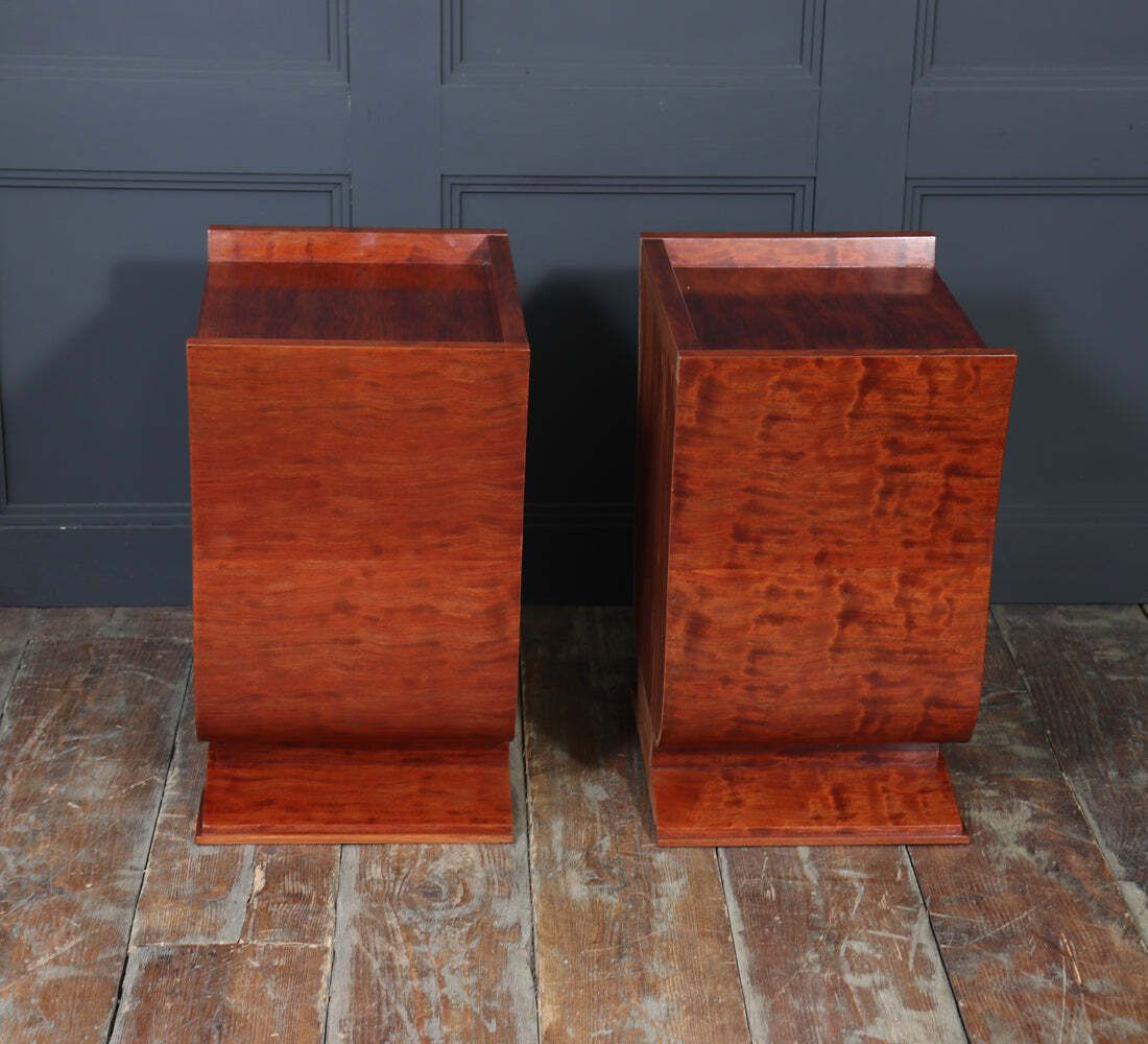 photo for sale Pair Of French Art Deco Bedside Cabinets