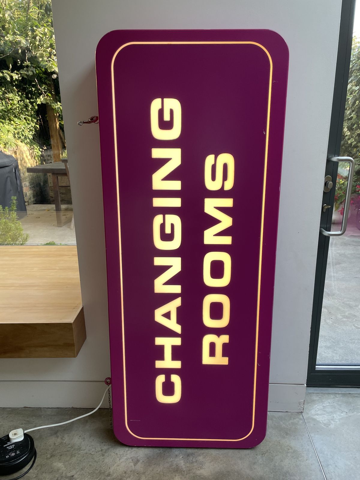 Original C&A Oxford Street Illuminated Lightbox Sign (C.2001) – Michael Landy Installation Era