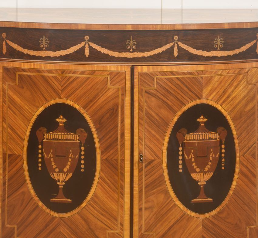 Fine George III Style Satinwood & Rosewood Marquetry Sideboard photo 4770.0