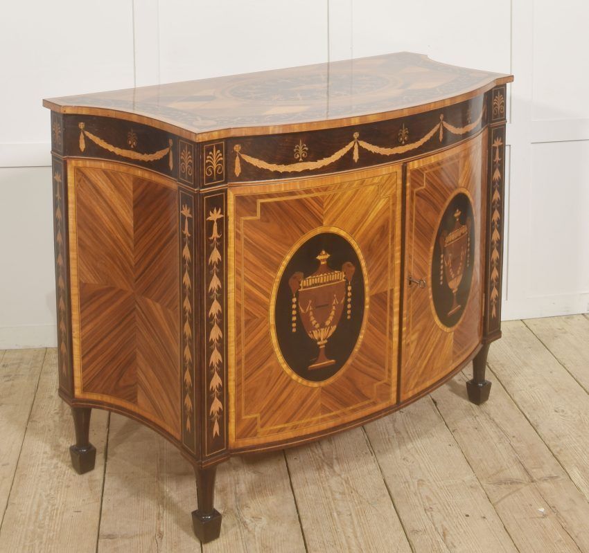 4770.0 Fine George III Style Satinwood & Rosewood Marquetry Sideboard photo