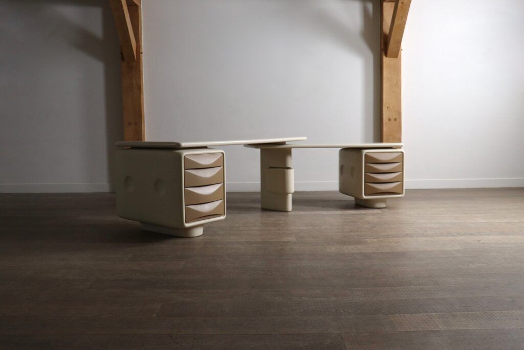 Ernest Igl Jet Corner Desk Voor Wilhelm Werndl, Jaren 1970