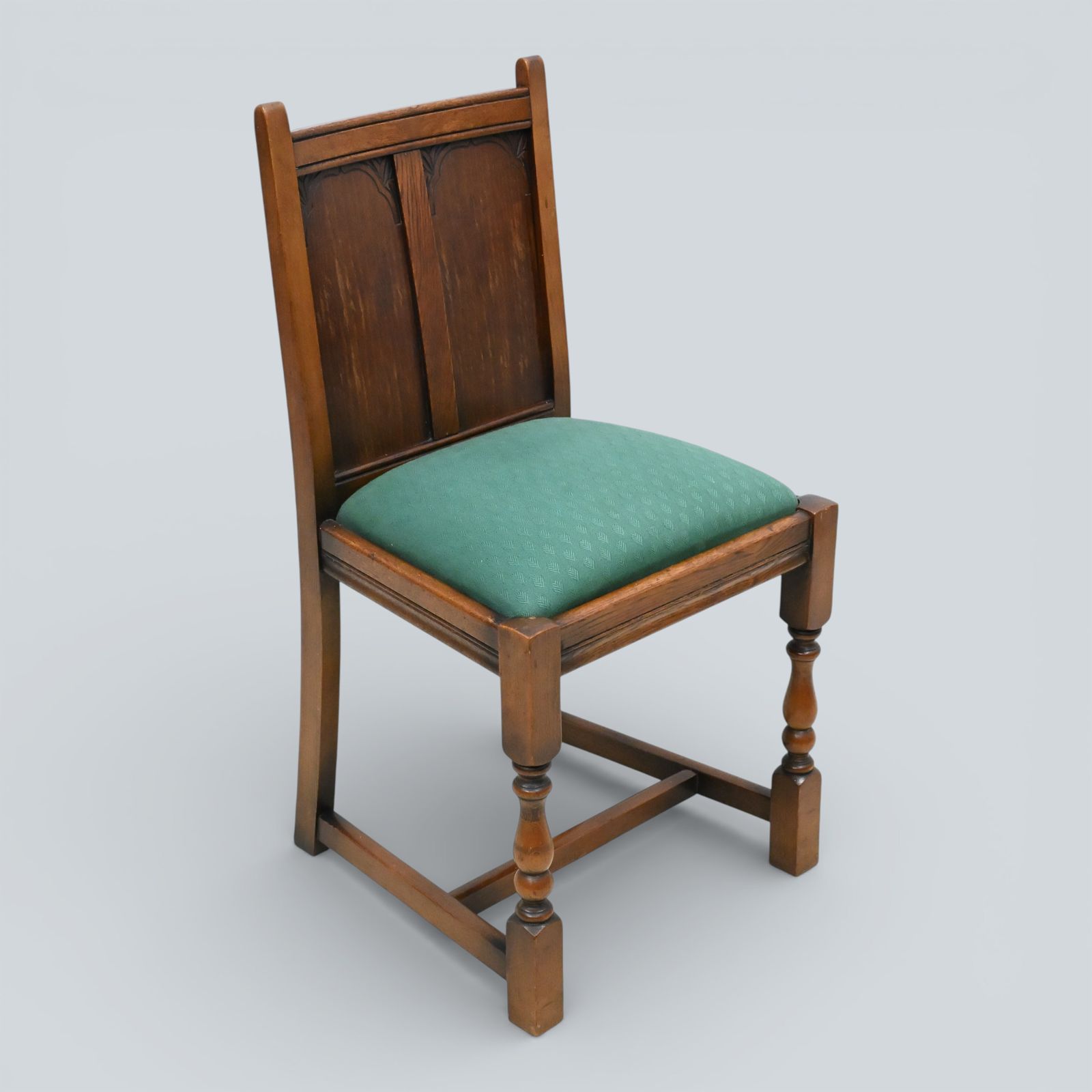Furniture 4 Old Charm Style Dining Chairs Oak Green Drop In/On Seats Free Uk Delivery* photo
