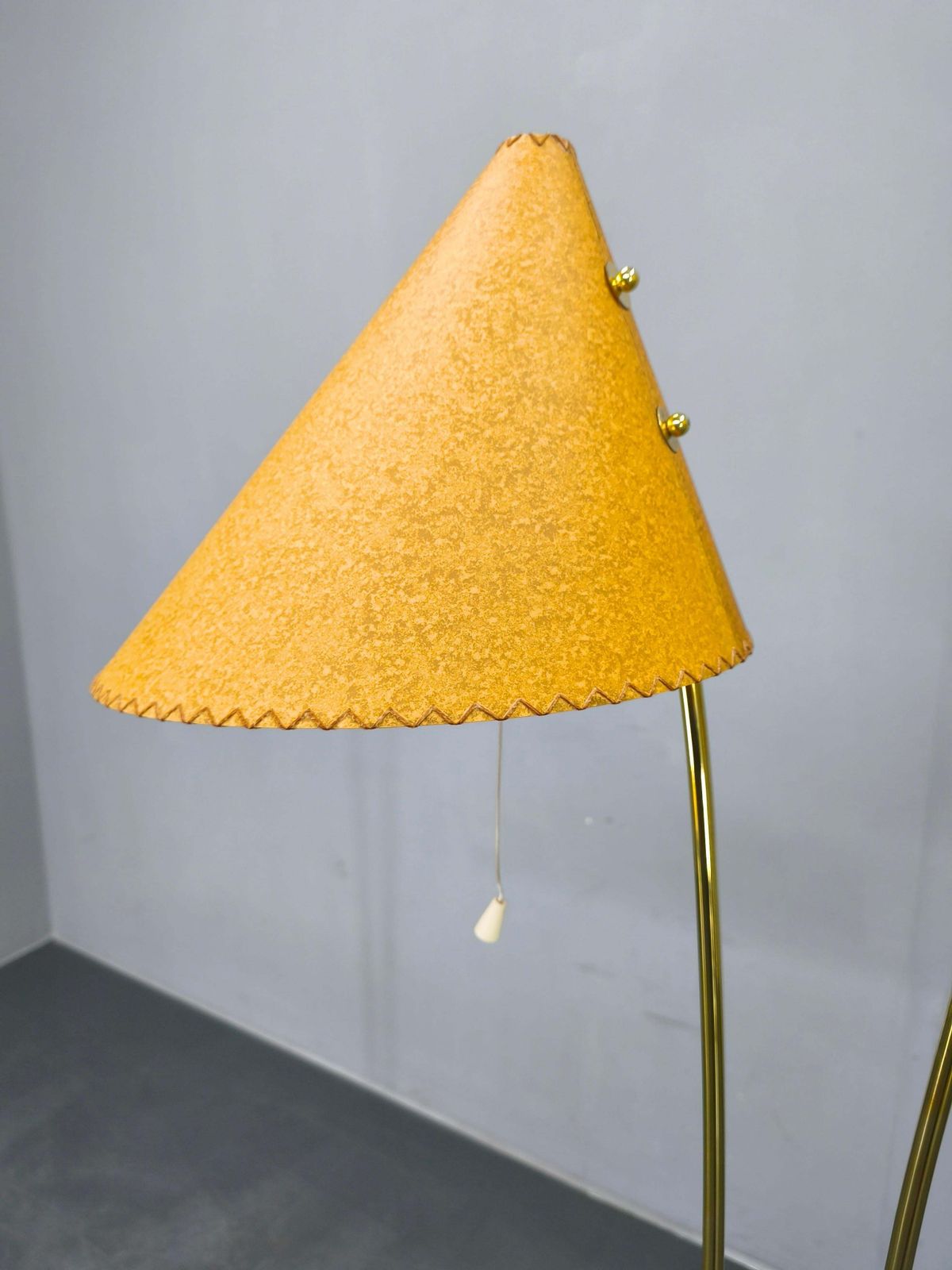 Mid Century Japanese Style Brass Floor Lamp, 1960s photo 924.0