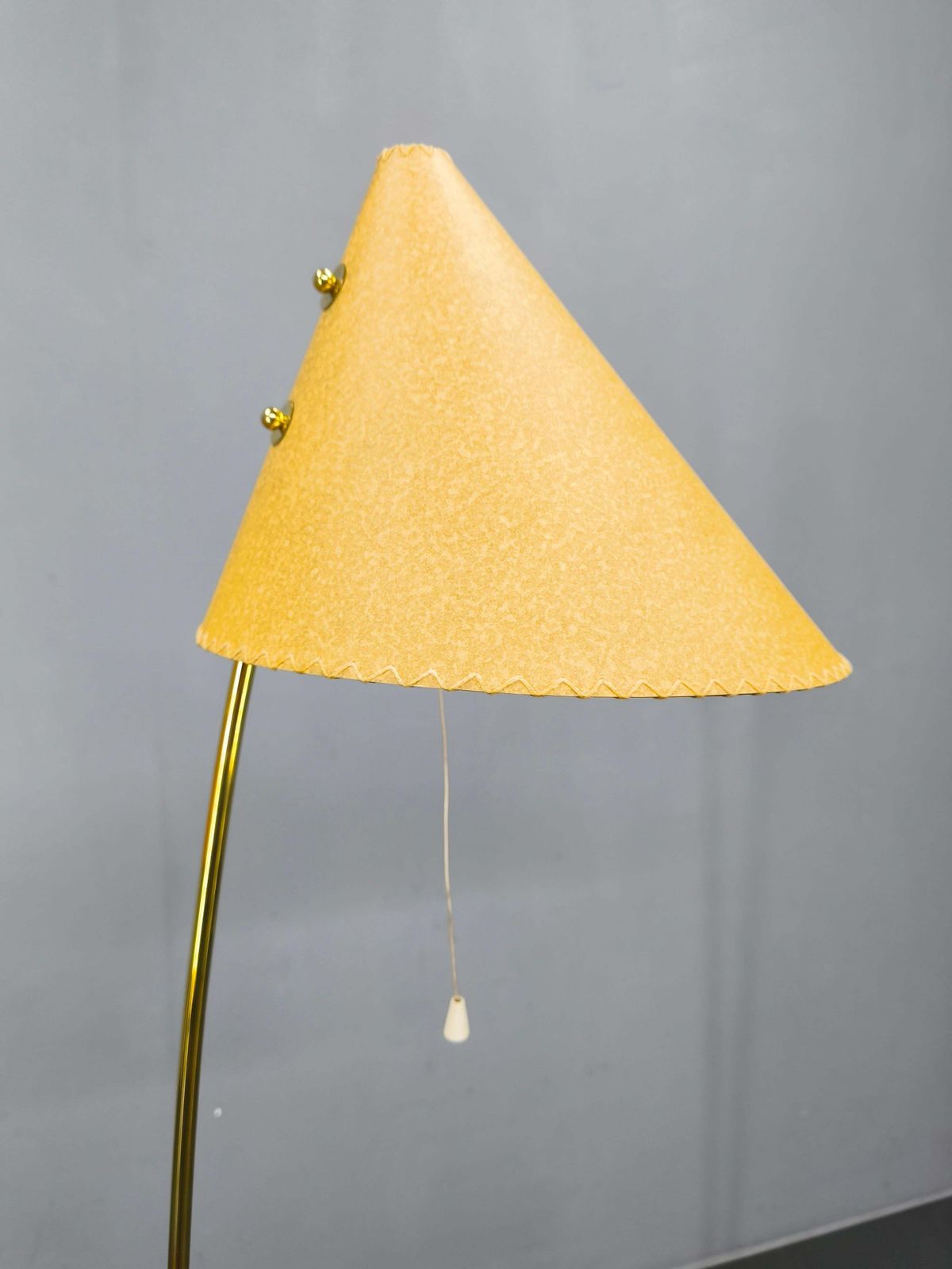 Mid Century Japanese Style Brass Floor Lamp, 1960s photo vinterior