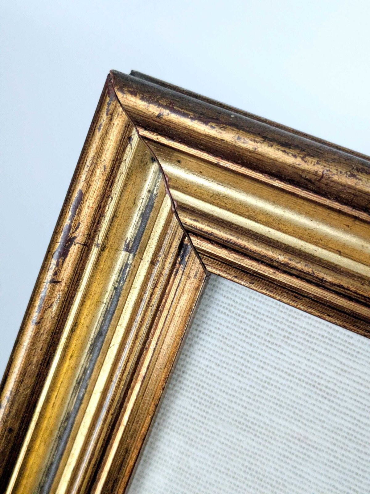 Vintage Floral Bouquet Print With Oval Linen Mat, Gilded Wood Frame, Foiled Shimmer Art photo vintage