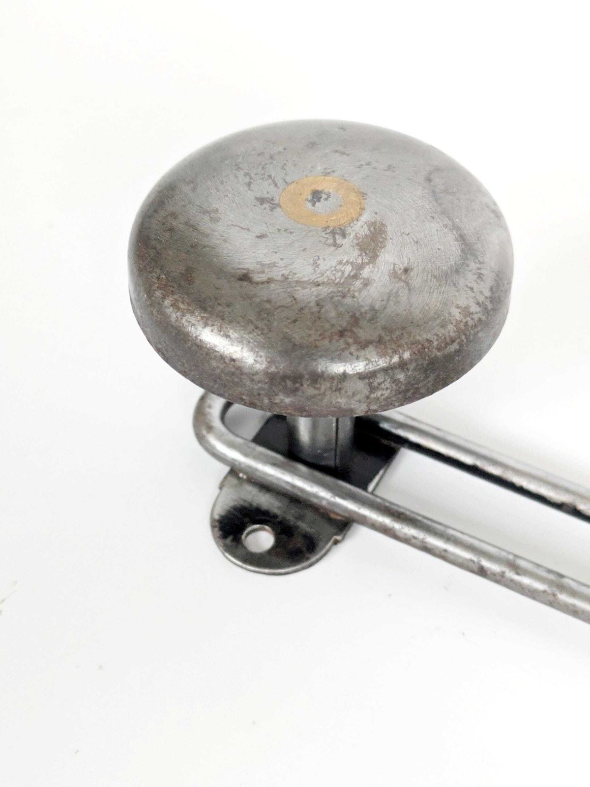 photo buy Pair Of French Steel Coat Racks 1950s Industrial Wall Hooks With Round Heads