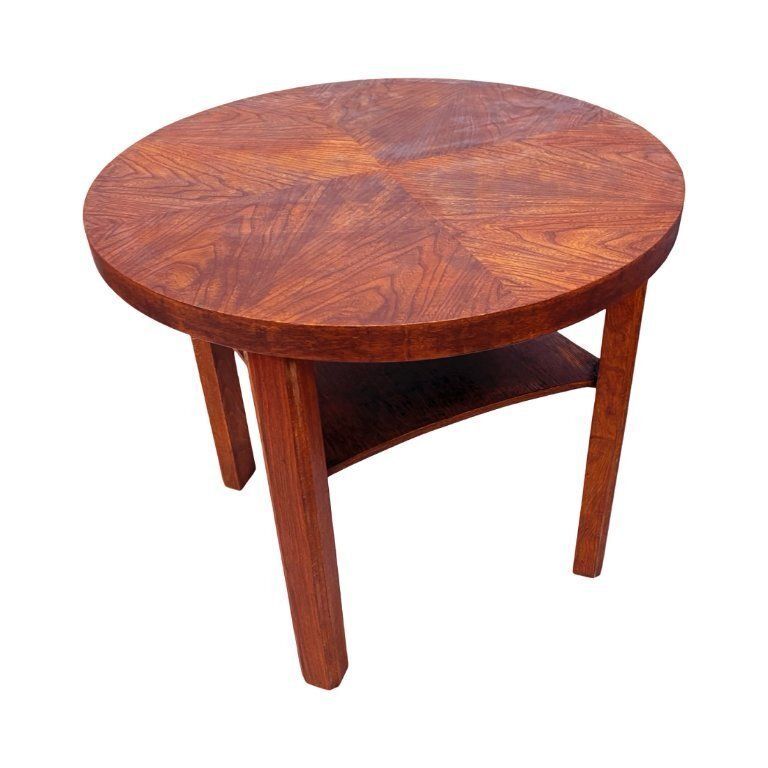 Round Coffee Table, Mid Century, Art Deco, After Renovation, Germany, 1960s. photo for sale