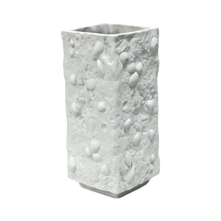 Fossil Biscuit Vase, Veb Kunstporzellan Ilmenau, Germany 1970s photo Home Decor