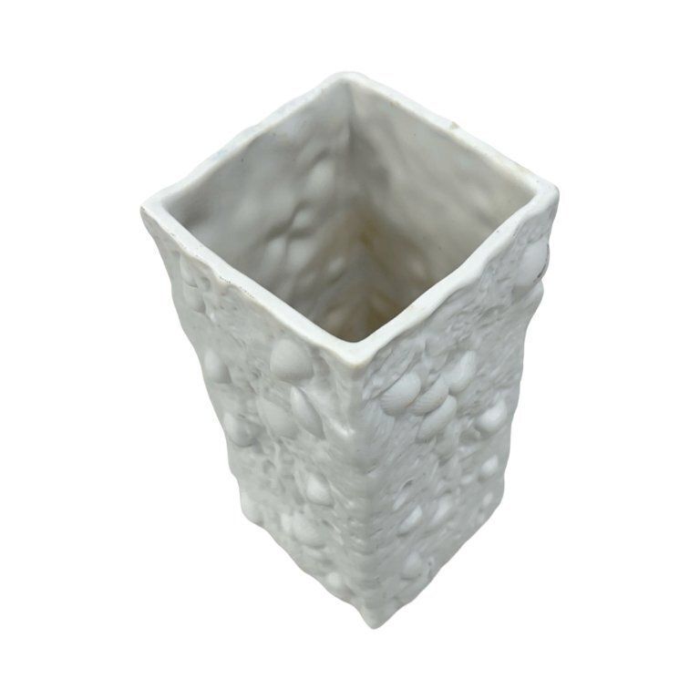 Fossil Biscuit Vase, Veb Kunstporzellan Ilmenau, Germany 1970s photo buy
