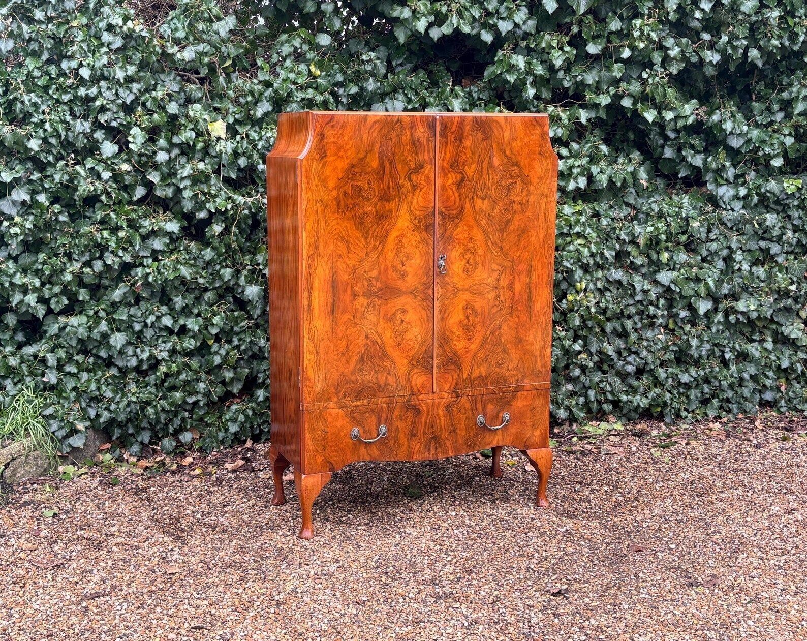 Vintage 1930’s Art Deco Burr Walnut Compactum photo furniture