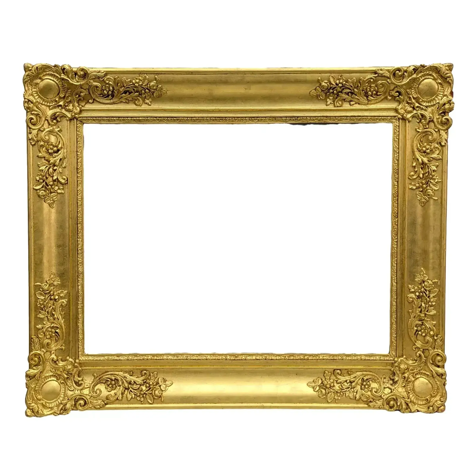 Late 19th Century Giltwood Frame For Restoration, 49x66 Cm photo furniture
