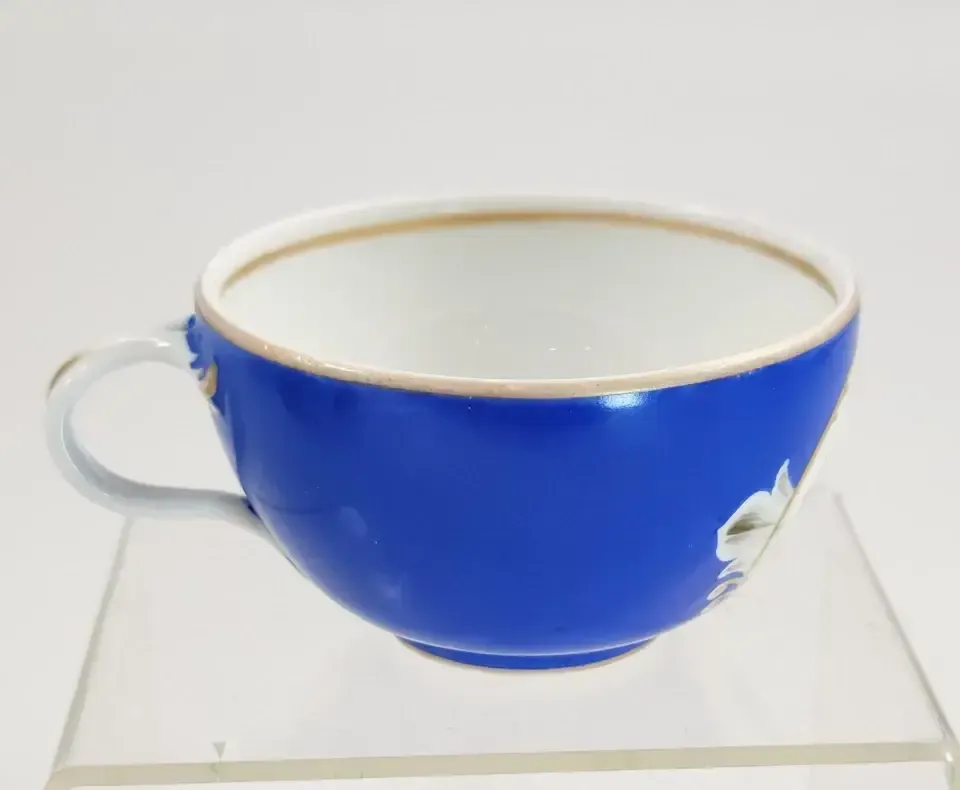 Gardner Porcelain Tea Cup & Saucer, Moscow, Russia, C.1880 photo vintage