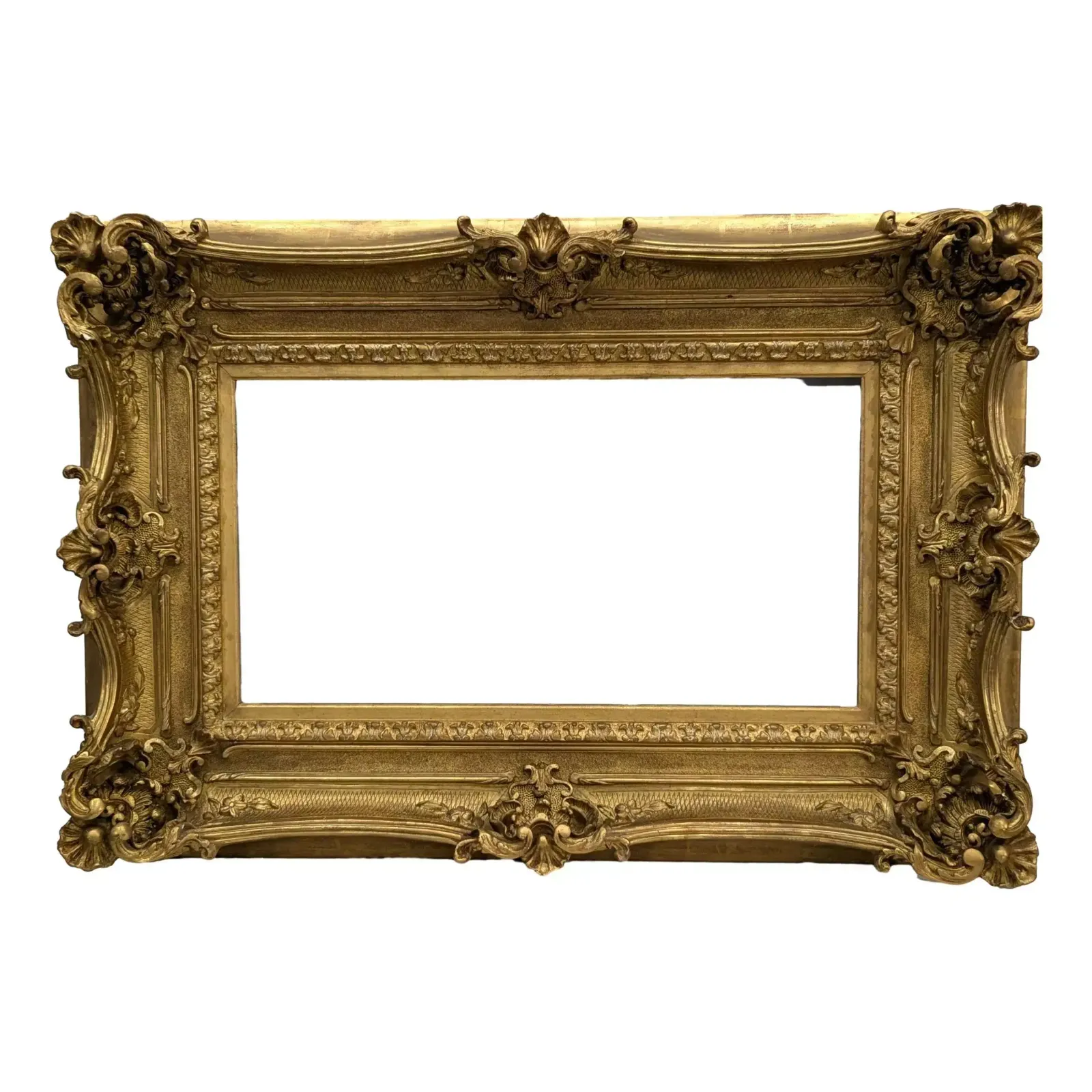 Late 19th Century Giltwood Frame For Restoration, 38x70 Cm photo furniture