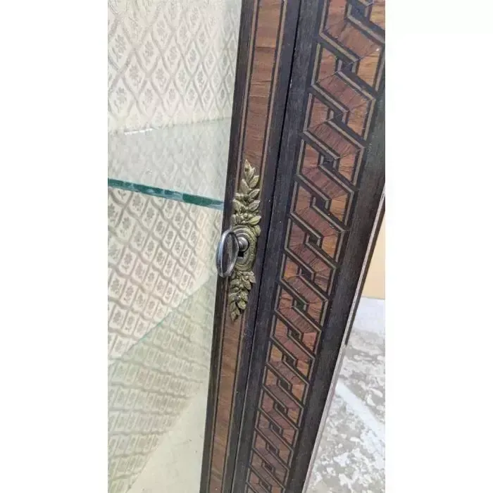 Louis XVI Style Marquetry Display Case, 19th Century photo 2183.0